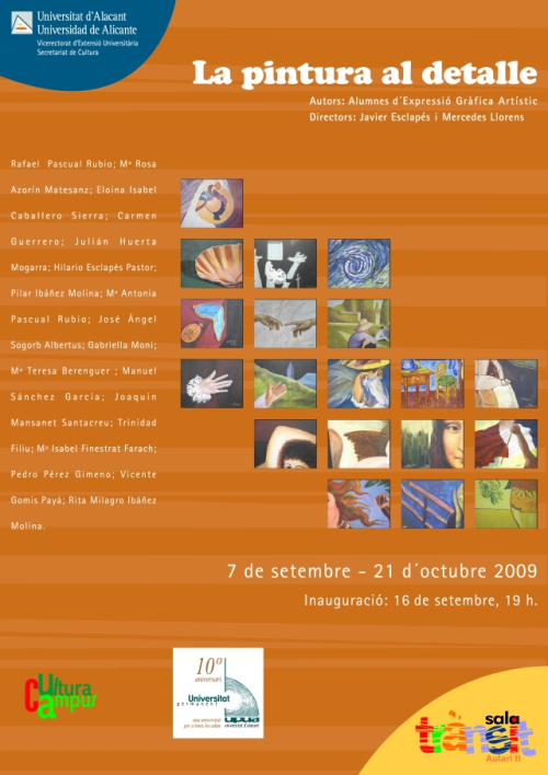 Cartel Exposición La Pintura al Detalle