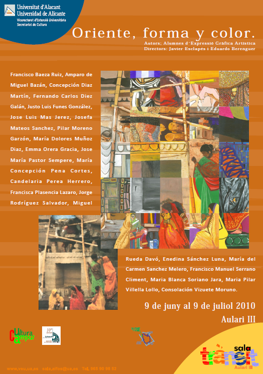 Cartel Exposición Oriente Forma y color